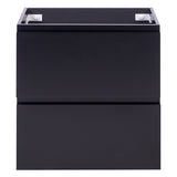*Clearance* Alles Plus 750mm Floor Standing Vanity Cabinet | Satin Black |