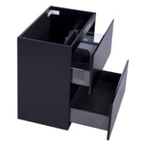 *Clearance* Alles Plus 750mm Floor Standing Vanity Cabinet | Satin Black |