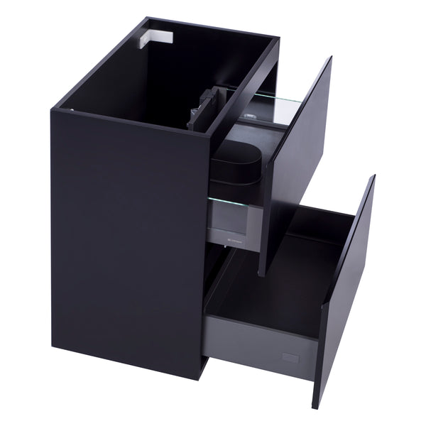Alles Plus 750mm Floor Standing Vanity Cabinet | Satin Black |