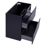 *Clearance* Alles Plus 900mm Floor Standing Vanity Cabinet | Satin Black |