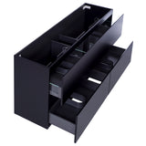 *Clearance* Alles Plus 1800mm Floor Standing Vanity Cabinet | Satin Black |