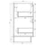 Alles Plus 1200mm Floor Standing Vanity Cabinet | Legna Noir Woodgrain |