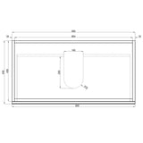*Clearance* Alles Plus 900mm Wall Hung Vanity Cabinet | Satin White |