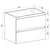Alles Plus 600mm Wall Hung Vanity Cabinet | Satin White |