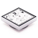 Brass Tile Insert Floor Waste | 90mm Outlet, Polished Chrome