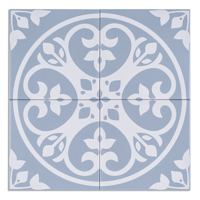 Vinc Radii Light Blue 200 x 200mm Matte