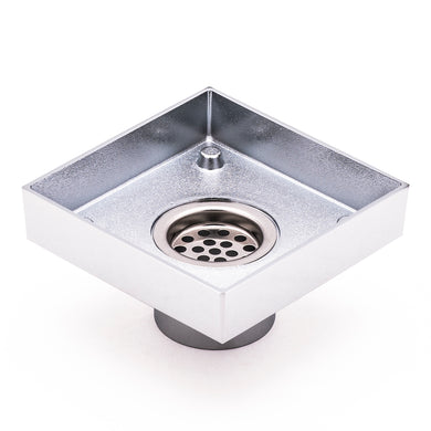 Brass Tile Insert Floor Waste | 50mm Outlet, Polished Chrome