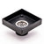 Brass Tile Insert Floor Waste | 50mm Outlet, Matte Black