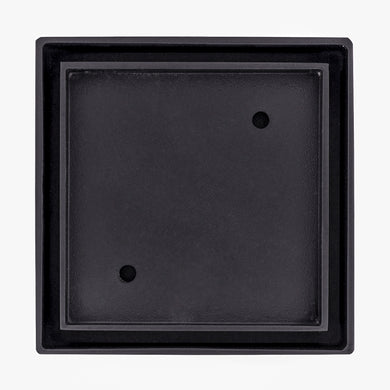 Brass Tile Insert Floor Waste | 50mm Outlet, Matte Black