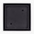 Brass Tile Insert Floor Waste | 50mm Outlet, Matte Black