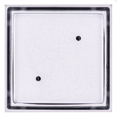 Brass Tile Insert Floor Waste | 75mm Outlet, Polished Chrome
