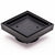 Brass Tile Insert Floor Waste | 75mm Outlet, Matte Black
