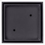 Brass Tile Insert Floor Waste | 75mm Outlet, Matte Black