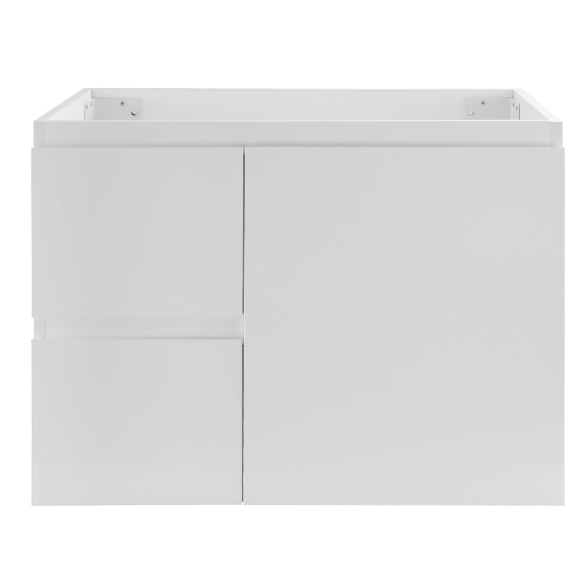 Avisé 750mm Wall Hung Vanity Cabinet with Drawers on the Left Side | Gloss White |