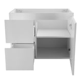 Avisé 750mm Wall Hung Vanity Cabinet with Drawers on the Left Side | Gloss White |