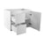 Avisé 750mm Wall Hung Vanity Cabinet with Drawers on the Left Side | Gloss White |