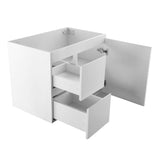 Avisé 750mm Wall Hung Vanity Cabinet with Drawers on the Left Side | Gloss White |