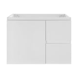 Avisé 750mm Wall Hung Vanity Cabinet with Drawers on the Right Side | Gloss White |