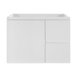 Avisé 750mm Wall Hung Vanity Cabinet with Drawers on the Right Side | Gloss White |