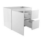 Avisé 750mm Wall Hung Vanity Cabinet with Drawers on the Right Side | Gloss White |