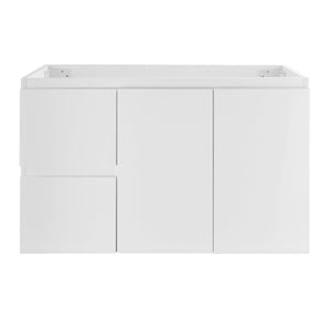 Avisé 900mm Wall Hung Vanity Cabinet with Drawers on the Left Side | Gloss White |