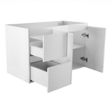 Avisé 900mm Wall Hung Vanity Cabinet with Drawers on the Left Side | Gloss White |