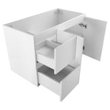 Avisé 900mm Wall Hung Vanity Cabinet with Drawers on the Left Side | Gloss White |