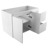 Avisé 900mm Wall Hung Vanity Cabinet with Drawers on the Right Side | Gloss White |