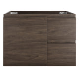 *Clearance* Avisé 750mm Wall Hung Vanity Cabinet with Drawers on the Right Side | Acacia Ash Woodgrain |
