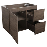 *Clearance* Avisé 750mm Wall Hung Vanity Cabinet with Drawers on the Right Side | Acacia Ash Woodgrain |