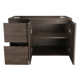 *Clearance* Avisé 900mm Wall Hung Vanity Cabinet with Drawers on the Left Side | Acacia Ash Woodgrain |