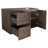 *Clearance* Avisé 900mm Wall Hung Vanity Cabinet with Drawers on the Left Side | Acacia Ash Woodgrain |