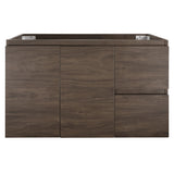 *Clearance* Avisé 900mm Wall Hung Vanity Cabinet with Drawers on the Right Side | Acacia Ash Woodgrain |