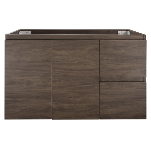 Avisé 900mm Wall Hung Vanity Cabinet with Drawers on the Right Side | Acacia Ash Woodgrain |