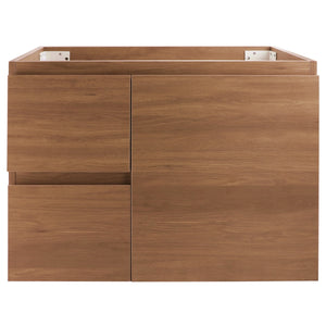 *Clearance* Avisé 750mm Wall Hung Vanity Cabinet with Drawers on the Left Side | Villara Oak Woodgrain |