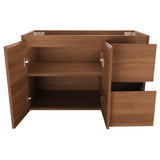 *Clearance* Avisé 900mm Wall Hung Vanity Cabinet with Drawers on the Right Side | Villara Oak Woodgrain |