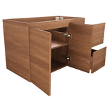 *Clearance* Avisé 900mm Wall Hung Vanity Cabinet with Drawers on the Right Side | Villara Oak Woodgrain |