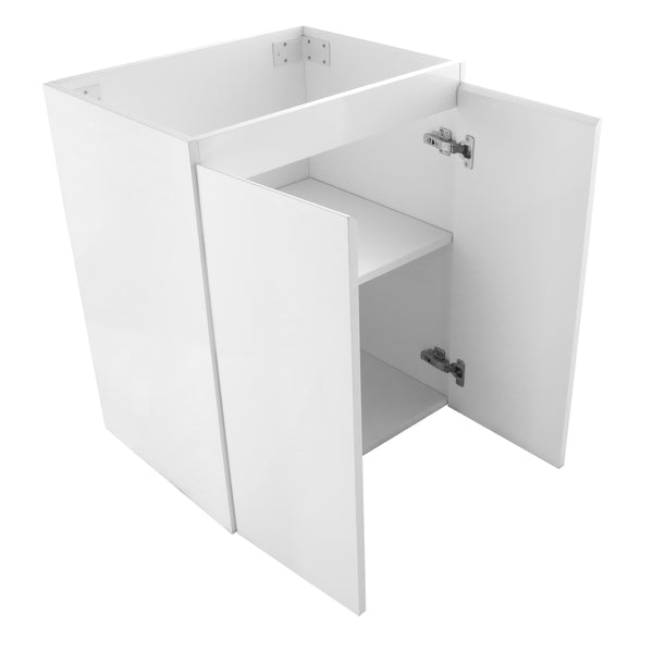Avisé 600mm Floor Standing Vanity Cabinet | Gloss White |