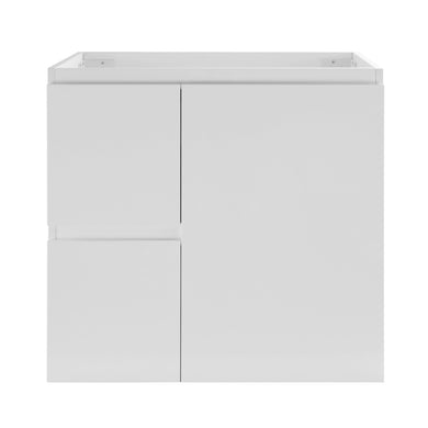 Avisé 750mm Floor Standing Vanity Cabinet with Drawers on the Left Side | Gloss White |