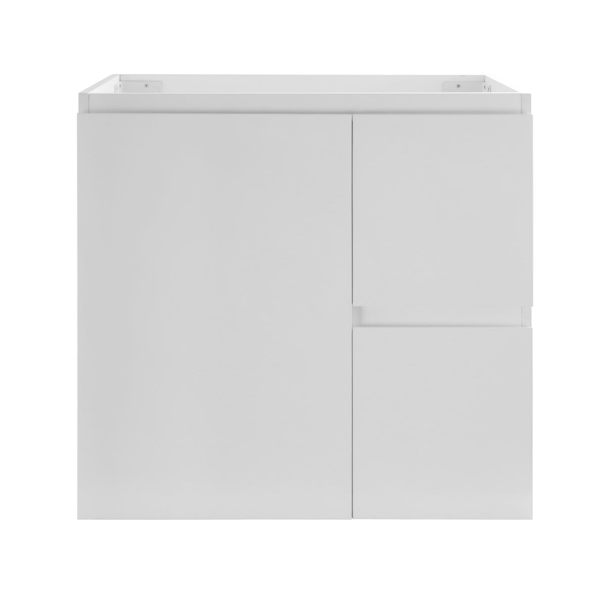 Avisé 750mm Floor Standing Vanity Cabinet with Drawers on the Right Side | Gloss White |