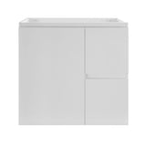 Avisé 750mm Floor Standing Vanity Cabinet with Drawers on the Right Side | Gloss White |