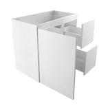 Avisé 750mm Floor Standing Vanity Cabinet with Drawers on the Right Side | Gloss White |