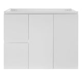 Avisé 900mm Floor Standing Vanity Cabinet with Drawers on the Left Side | Gloss White |