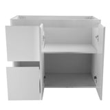 Avisé 900mm Floor Standing Vanity Cabinet with Drawers on the Left Side | Gloss White |