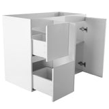 Avisé 900mm Floor Standing Vanity Cabinet with Drawers on the Left Side | Gloss White |
