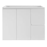 Avisé 900mm Floor Standing Vanity Cabinet with Drawers on the Right Side | Gloss White |