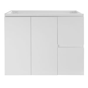 Avisé 900mm Floor Standing Vanity Cabinet with Drawers on the Right Side | Gloss White |