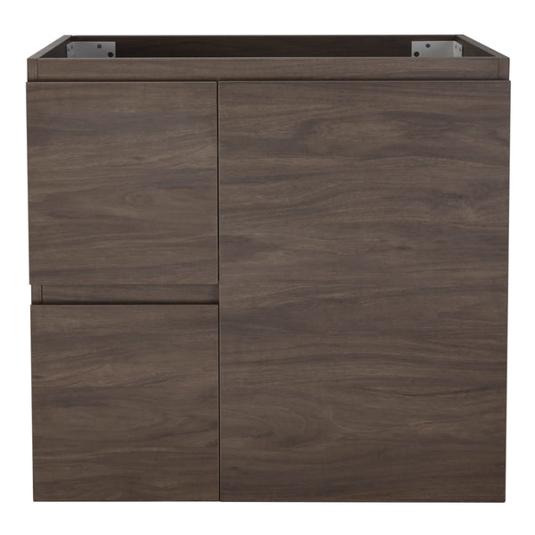 Avisé 750mm Floor Standing Vanity Cabinet with Drawers on the Left Side | Acacia Ash Woodgrain |