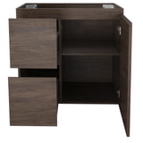 *Clearance* Avisé 750mm Floor Standing Vanity Cabinet with Drawers on the Left Side | Acacia Ash Woodgrain |