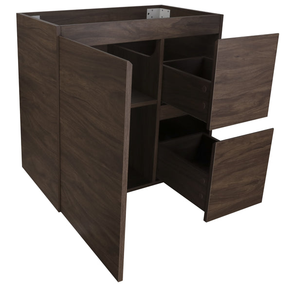 Avisé 750mm Floor Standing Vanity Cabinet with Drawers on the Right Side | Acacia Ash Woodgrain |